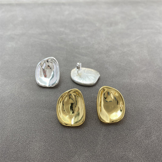 Oval -  Geometric Earrings
